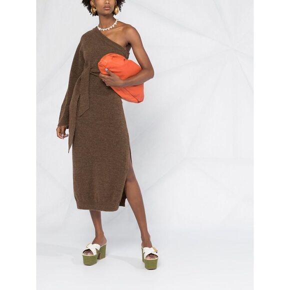 NANUSHKA wool blend Cedro One-Shoulder Knit Midi Dress size XS - Picture 1 of 12